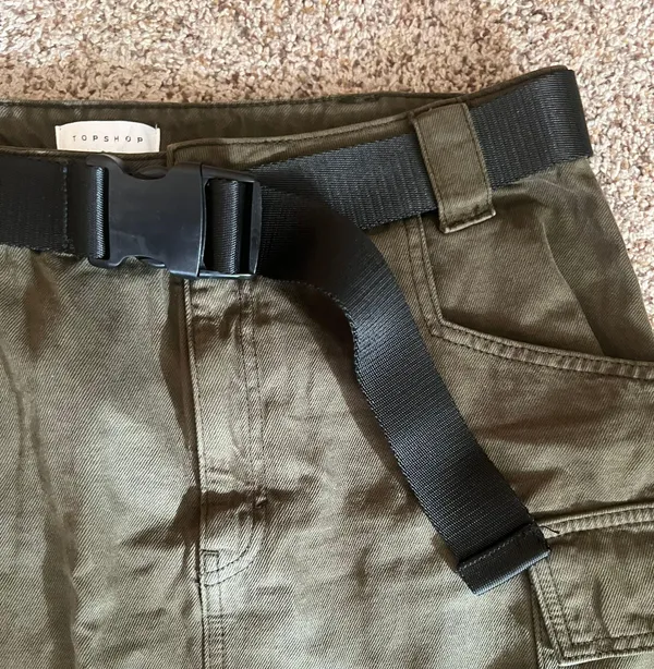 Topshop Cargo Skirt With Belt - Image 3