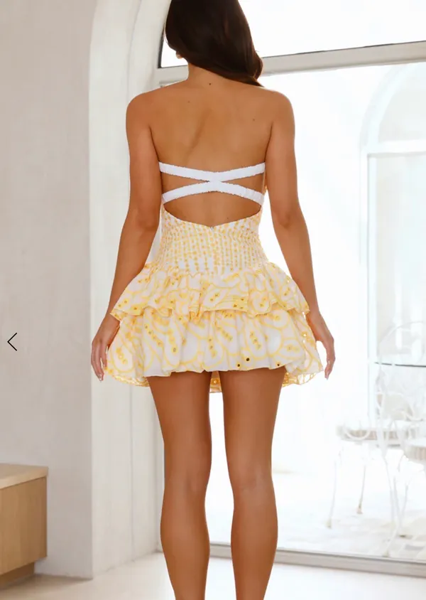 Hello Molly Charming Conversations Strapless Mini Dress - Image 2
