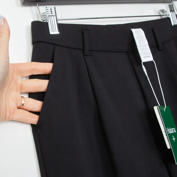 Halara Flex DayStretch High Waisted Pocket Work Flare Pants NWT Black‎ Size XS - Image 4
