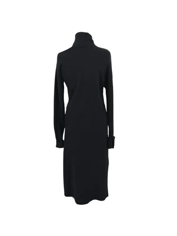 PAIGE Raundi Cutout Turtleneck Midi Sweater Dress Black Wool Blend Size XS NWOT - Image 7