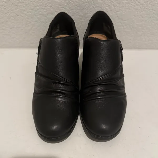 Clarks Collection Emily 2 Braley Black Leather Ankle Booties Boots Size 7.5 - Image 3