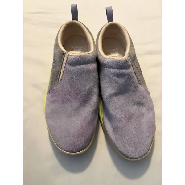 Sorel‎ Kinetic Impact II Mule Purple Grey Lime Green Suede Sneakers NL5052-580 9 - Image 2
