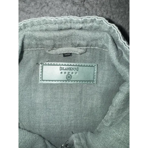Blanknyc Jacket Women XS Full Zip Linen Utility Steampunk‎ Boho - Image 8