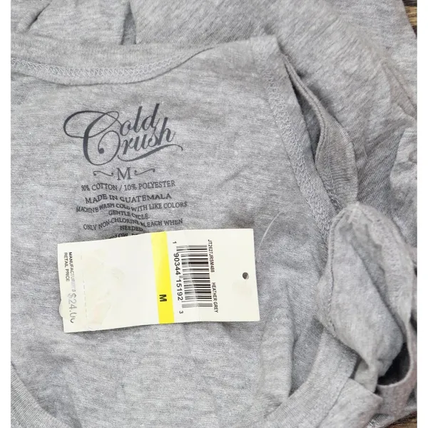 NWT Cold Crush Juniors Vive La France Graphic High-Neck Tank Top Gray / Multi M - Image 5