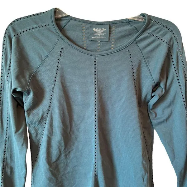 Athelta Foothills Long Sleeve Top in Nordic Teal - Image 2