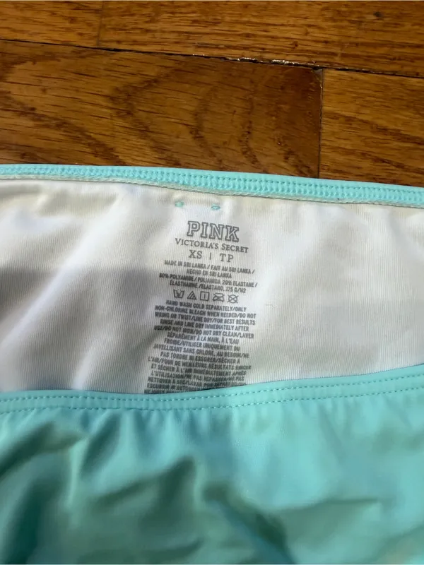 PINK Victoria's Secret Aqua Bikini Bottom - Image 3