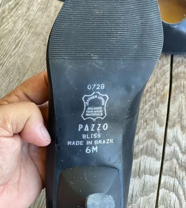 Pazzo Kitten Heel Pump Black Size 6 - Image 3