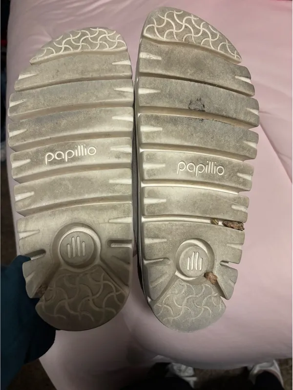 Papillio Beige Suede Adjustable Buckle Sandals Size 42 - Image 4