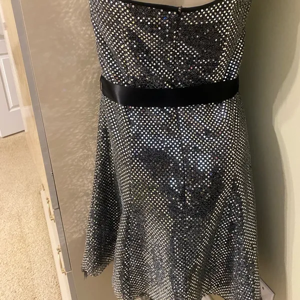 🛍Jessica Mcclintock Sequin Glittery Dress Size 11 - Image 4