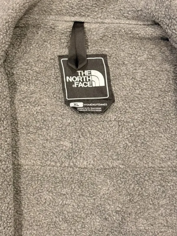 The North Face women's XL gray/black Denali fleece coat - Image 2