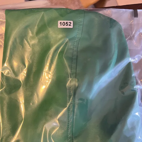 1052 | NWT Kendall & Kylie Vegan Leather‎ Edgy Corset Tube Top Green Womens M - Image 10