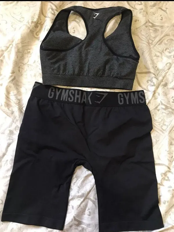 Gymshark Fit Biker Shorts and sports bra - Image 4