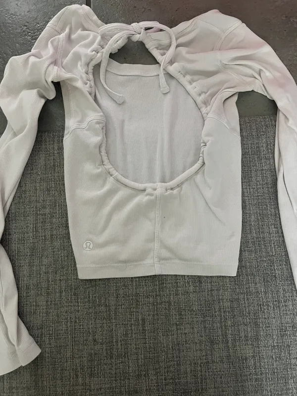 Lululemon Open Back Long Sleeve Top - Image 2