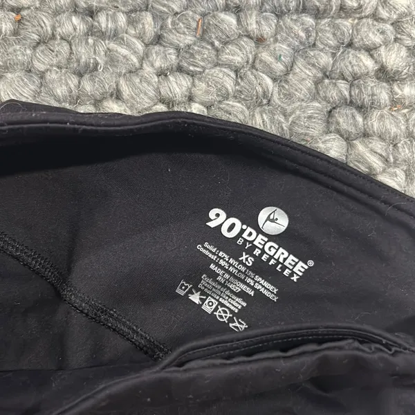 90‎ Degree Black Butter Biker Shorts Size XS - Image 3