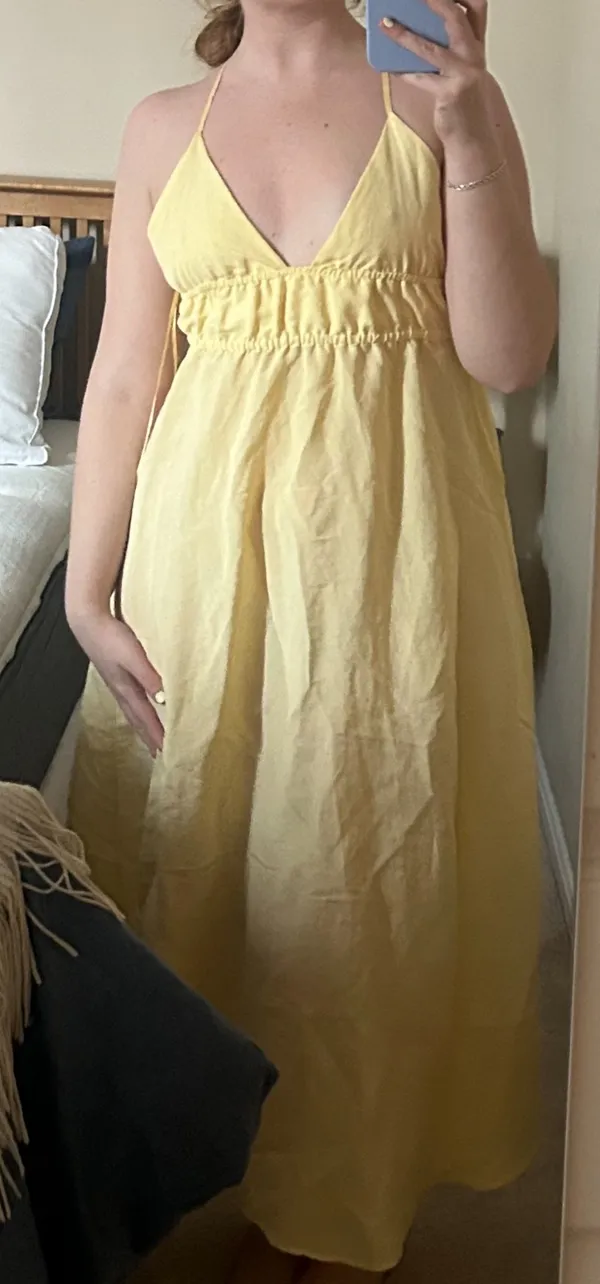 Zara Yellow Maxi Dress - Image 3