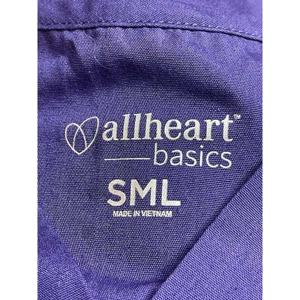 AllHeart Basics Scrub Set Purple Size‎ S/M Bin11 - Image 2
