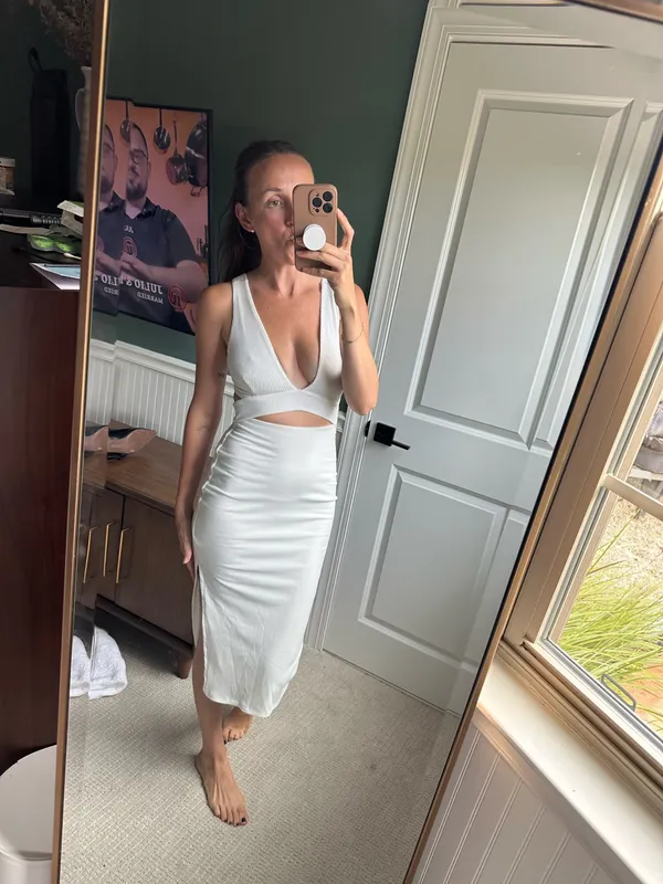 Lulus Cut-Out Dress Midi - Image 4