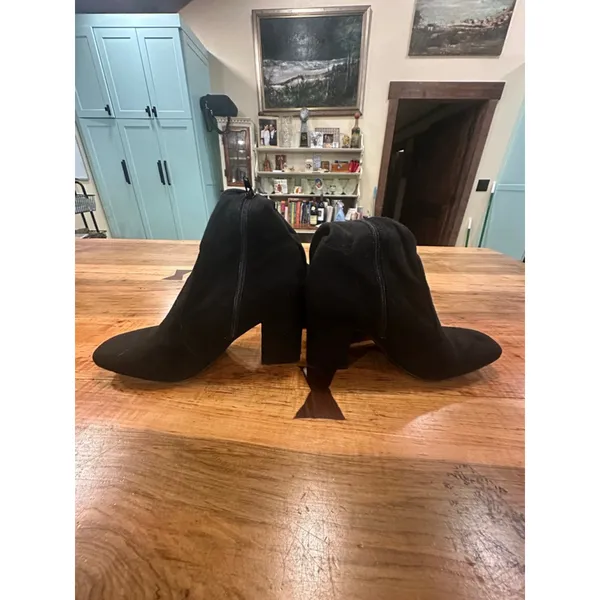 Unisa Black Suede Over the Knee High Boots Square Toe Block Heel Women's 7.5 M - Image 6