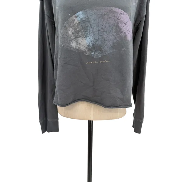 Spiritual Gangster Moon Dream‎ Mazzy Pullover Sweatshirt Gray Celestial Medium - Image 5
