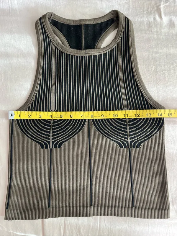 Gladiator Grunge Tank• Olive & Black• Sz S - Image 5