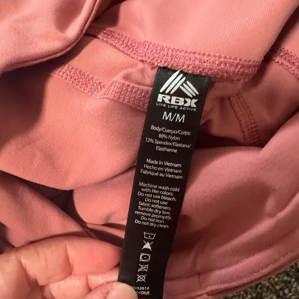 RBX Dusty Rose Active Leggings Pink Size M - Image 2