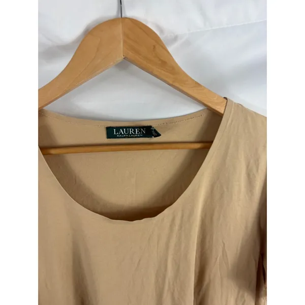 Lauren Ralph Lauren Light Brown Basic Tshirt Size 1X - Image 2