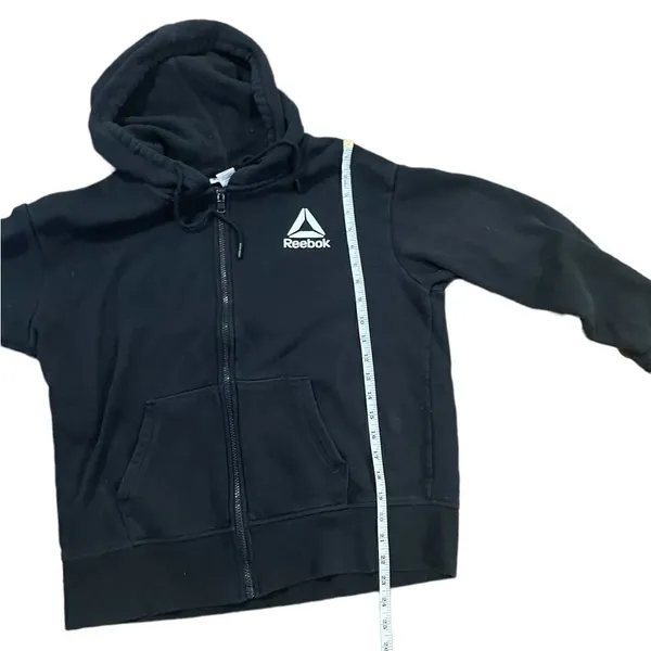 ‎Reebok black hooded zip up jacket - Image 2