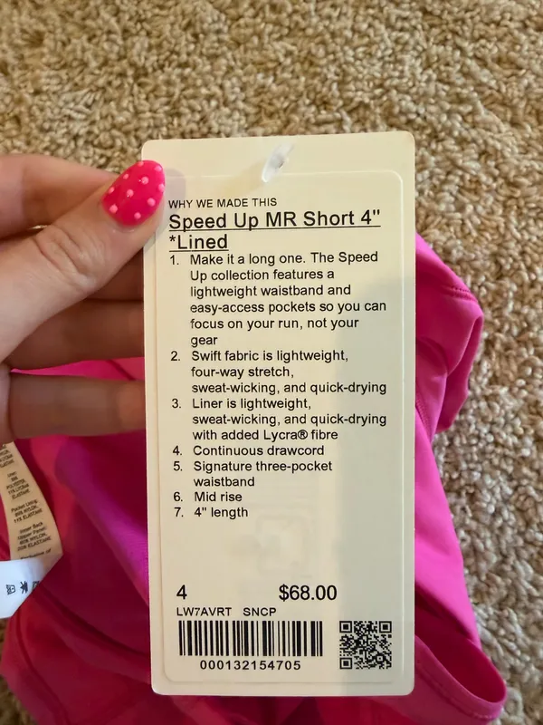 Lululemon Shorts Speed Up 4" Mid-Rise - Image 5