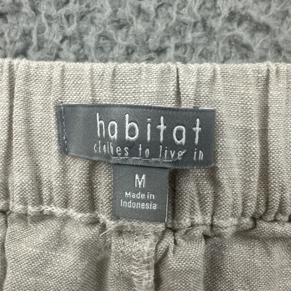 Habitat Clothes To Live In Wide Leg Pants Linen Cotton Lagenlook Women's Medium - Image 4