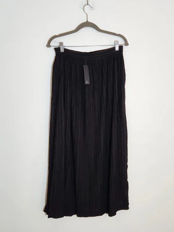 Lulus Black Pleated Maxi Skirt Size Medium NWT - Image 4