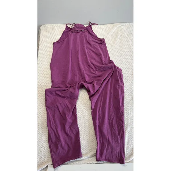 Free People Movement FP Hot Shot Body Romper large purple one piece Jumpsuit - Image 3