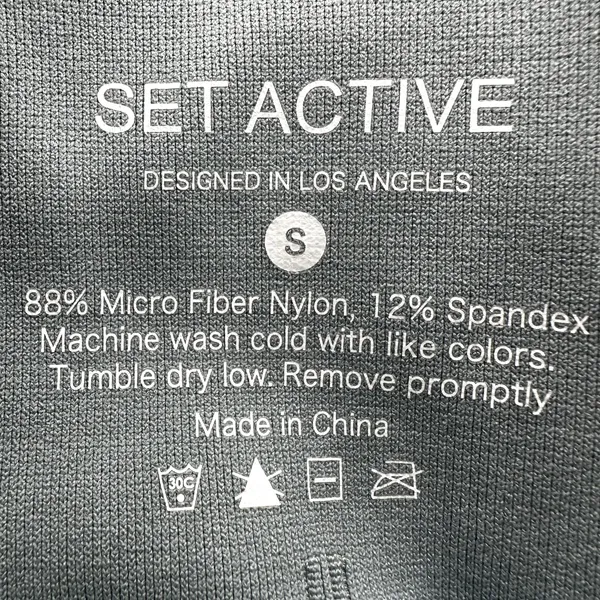 Set Active Sculptflex Power Leggings High Rise Ribbed Trim Yoga Aspen Green S - Image 3