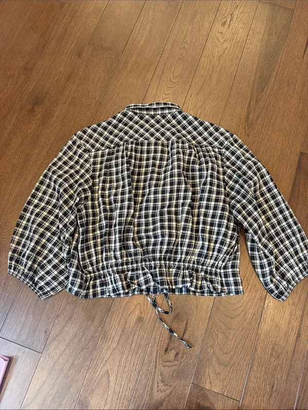 GAP Women’s Black Flannel Elasticated Waist Top Size Medium - C71-013 - Image 8