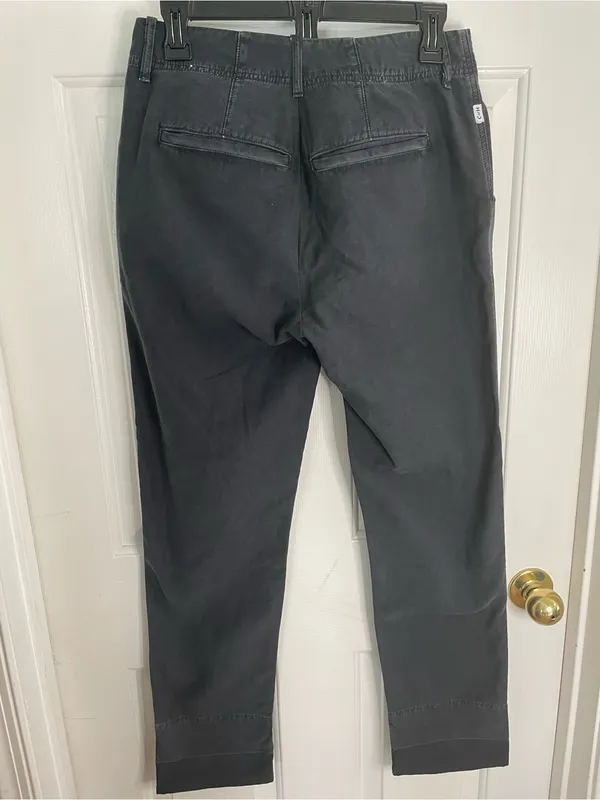 Citizens of Humanity Black Chino Cotton Pants Classic Tailored Fit Size 26 - Image 6