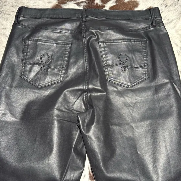 Lilly Pulitzer Eagan Black High Rise Coated Skinny Jeans D31‎ - Image 7