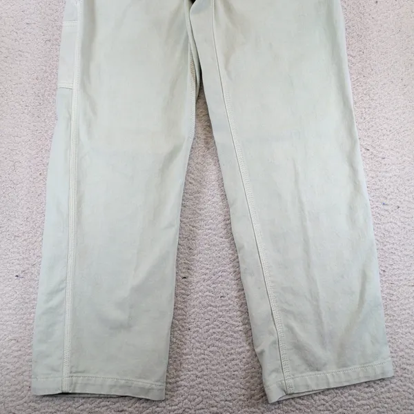 Tna‎ Aritzia Women Pale Green Carpenter Workwear Straight Leg Utility Pants Sz 4 - Image 7