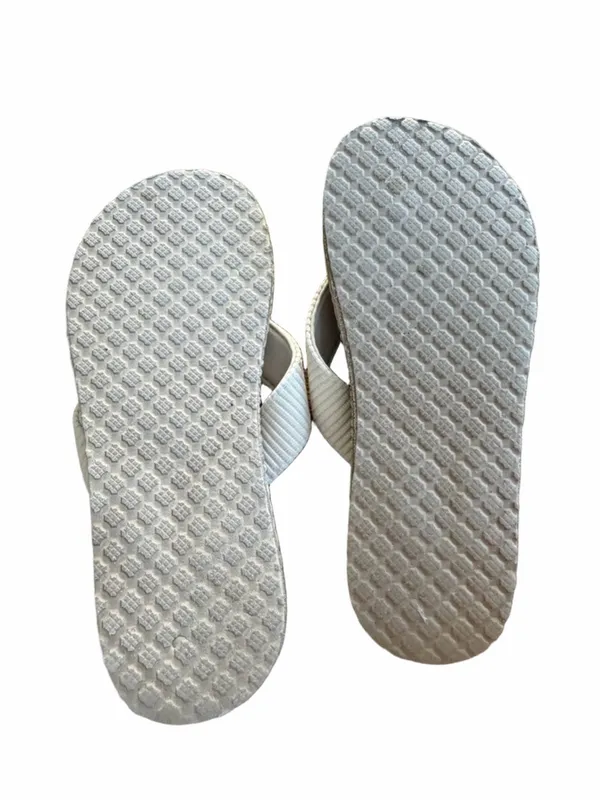 Woven Rope Toe-Post Sandals in Cream - Women - Image 6