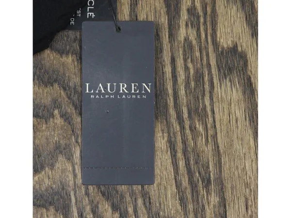NWT Lauren Ralph Lauren Womens Beach Club Solid Macrame Ring Top Bikini Black 10 - Image 8