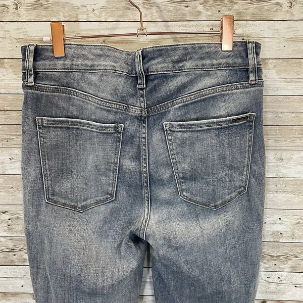 White House Black Market Womens 6 Jeans Embellished Silver Bead‎ Skinny Everyday - Image 10