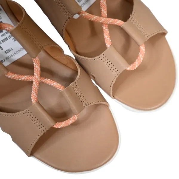 SOREL Womens 9 Cameron Platform Gladiator Sandal in Honest Beige/Gum NEW - Image 7