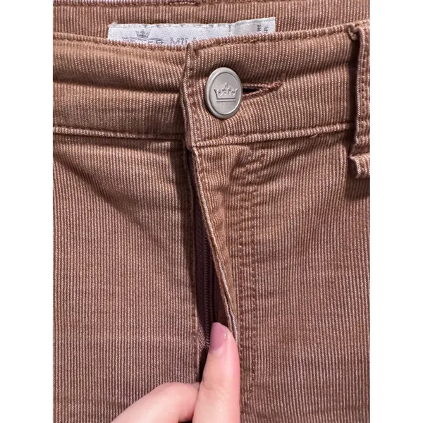 Peter Millar Brown Corduroy‎ Pants Cropped Size 8 - Image 6