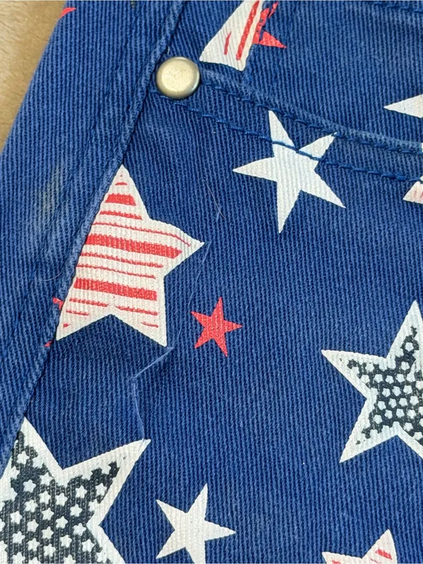 Ranch Dress’n Fallin Taylor Blue Star-Print Jeans Size 28 - Image 10