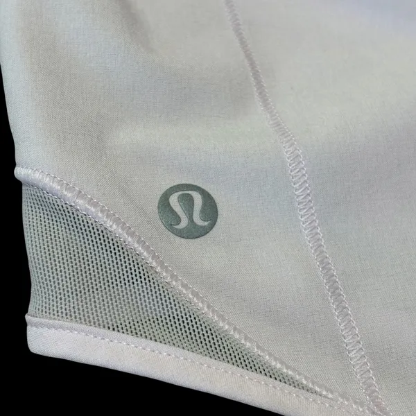 Lululemon Hotty Hot Shorts Women 4 Pink Lined Square Dot Athletic Running *flaw* - Image 4