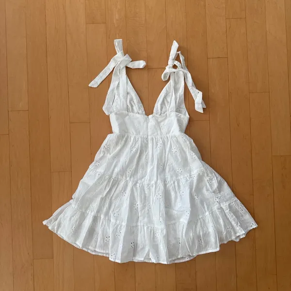 Princess Polly Galvis floral tier mini dress with adjustable tie straps - Image 3