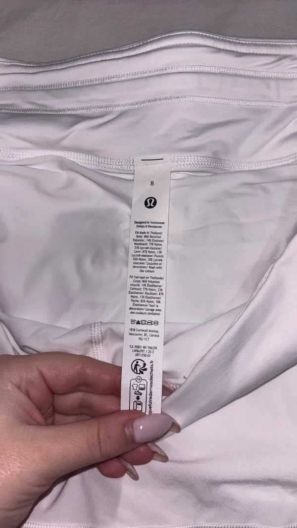 White Lululemon Skirt Pace Rival - Image 2