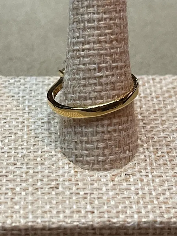 Vintage 80s Gold Plated Thailand Cubic Zirconia Swirl Cluster Cocktail Ring Size - Image 5