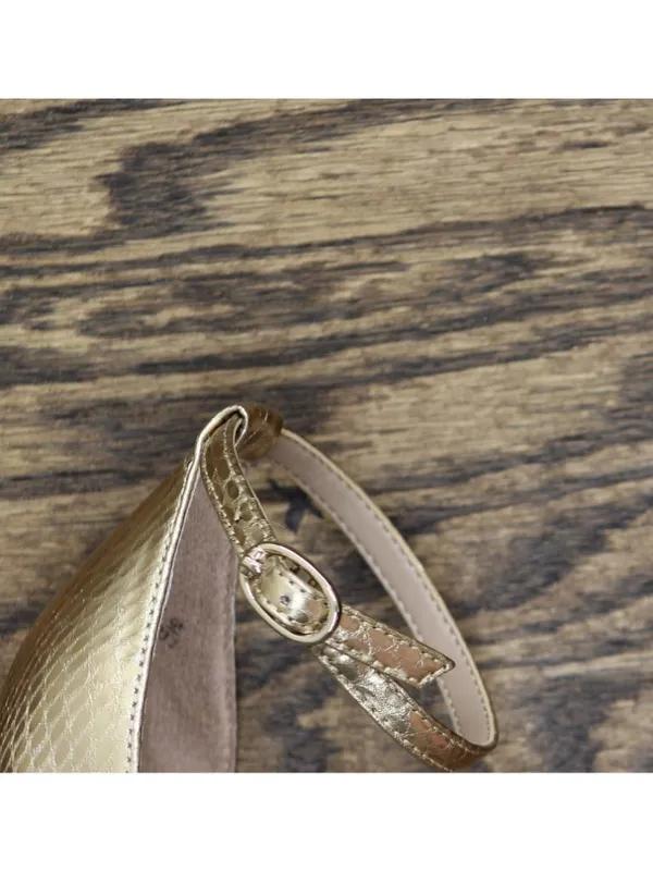 NWT Naturalizer Heidi Faux Leather Block Heel Sandals Light Champagne Brown 6.5M - Image 16