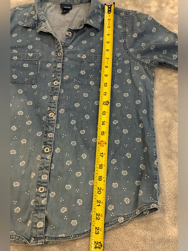 Women’s Basic Editions Brand Denim Printed Button - Image 6