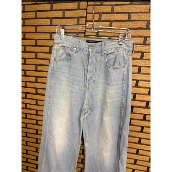 Veronica Beard High‎ Rise Taylor Relaxed Wide Leg Jeans 27 - Image 3
