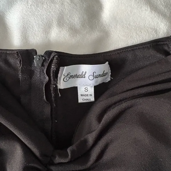 Little Black Dress Ruched Mini Dress Cocktail Homecoming - Image 4
